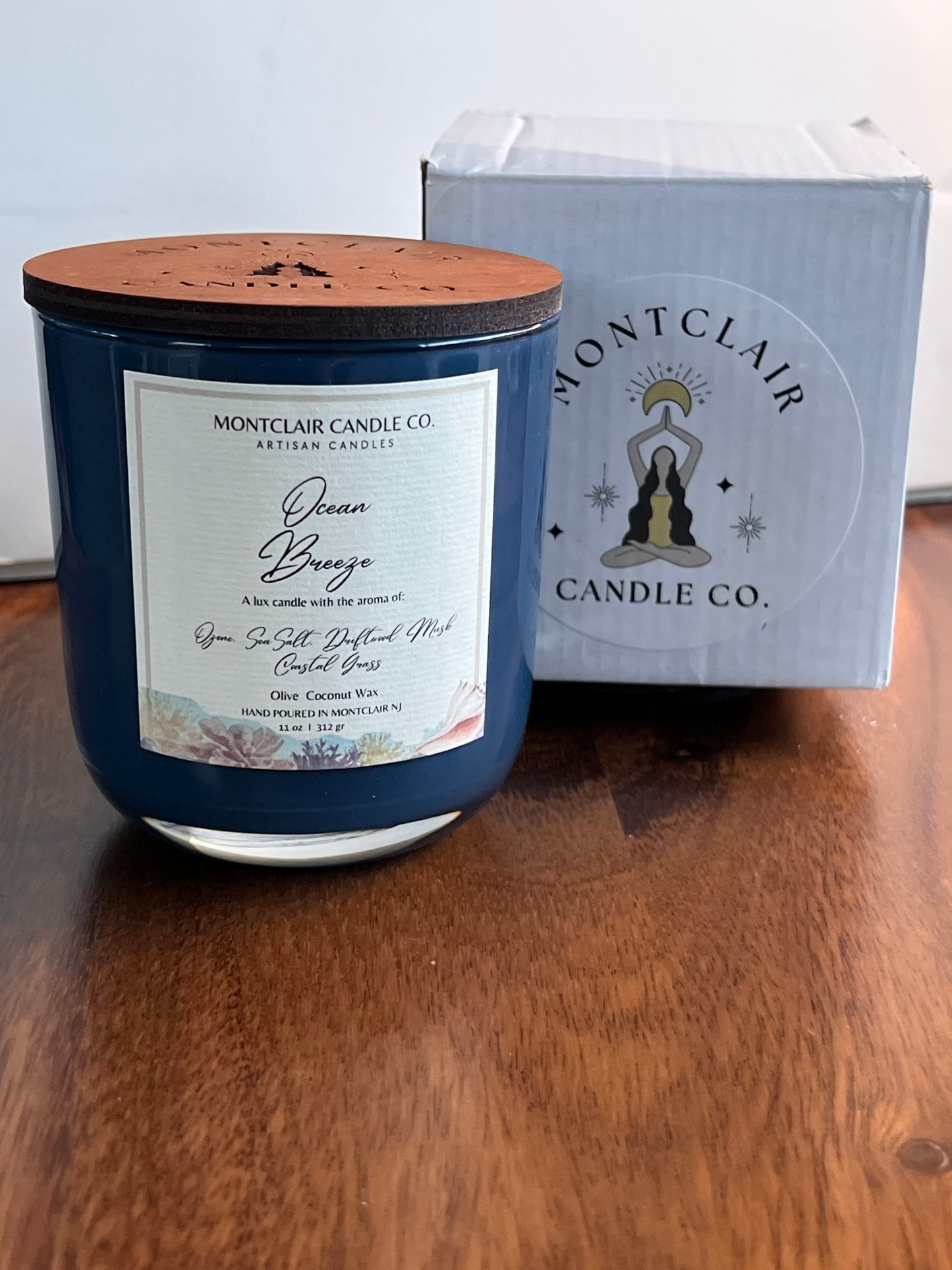 "Ocean Breeze" Luxe Aromatherapy Candle | Olive Wax Blend | Summer Limited Edition | 11 oz