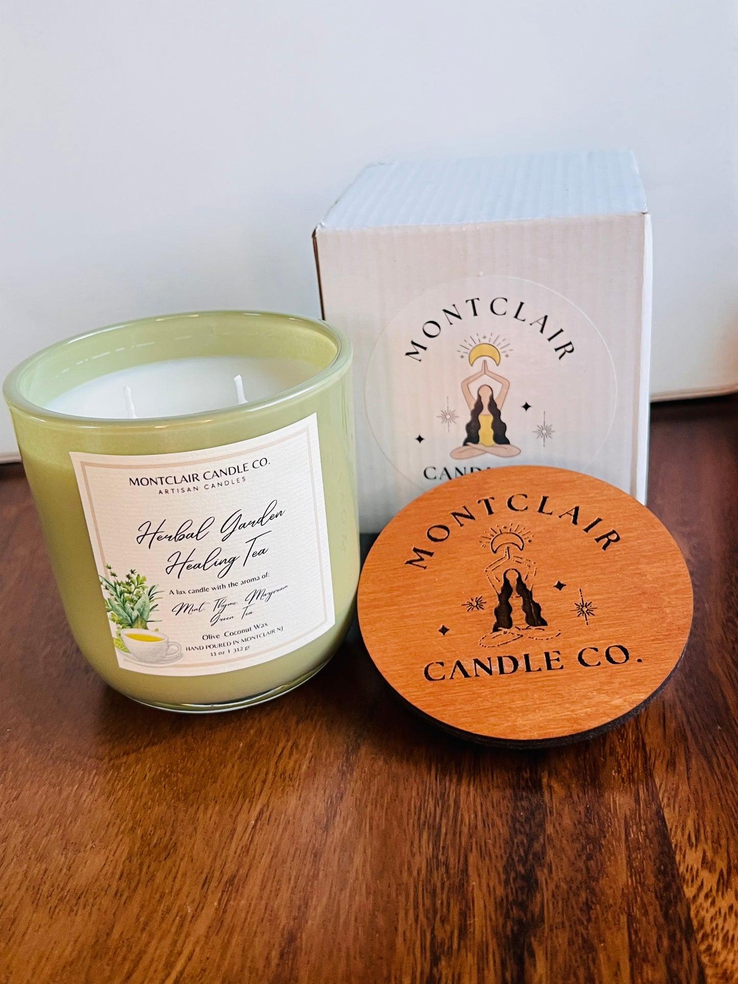 "Garden Healing Tea" Luxe Aromatherapy Candle | Olive Wax Blend | 11 oz