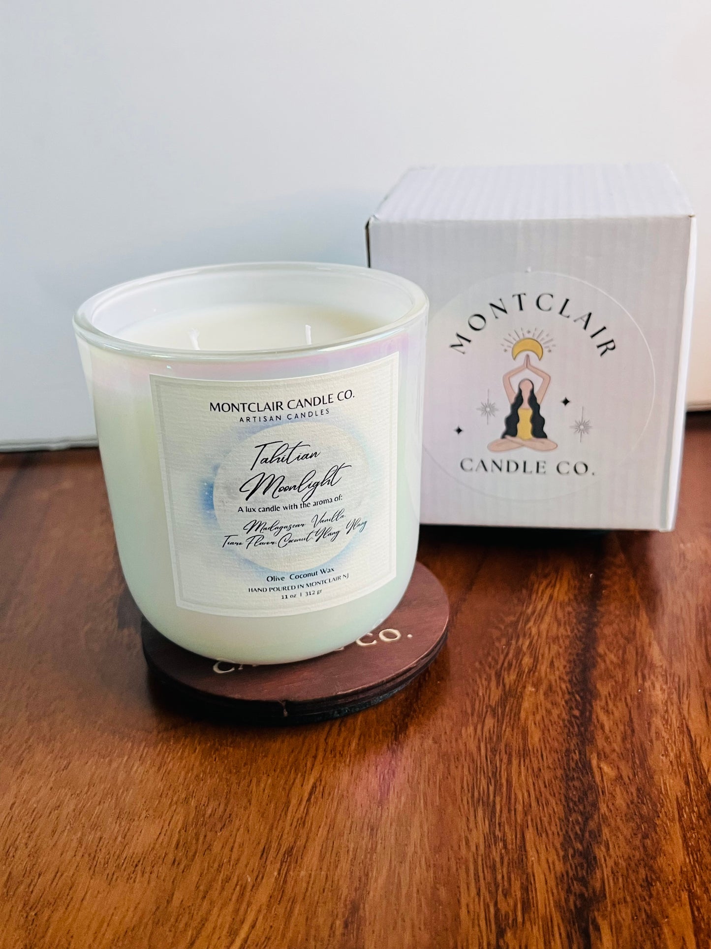 "Tahitian Moonlight" Luxe Aromatherapy Candle | Olive Blend Wax | Summer Limited Edition Candle | 11 oz