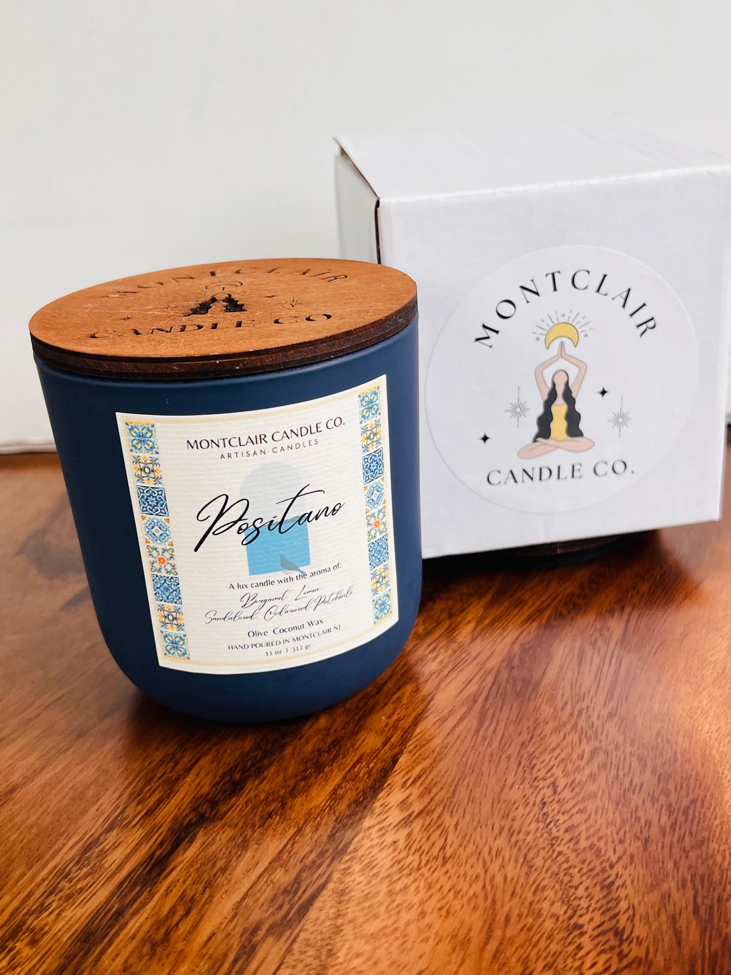 "Positano" Luxe Aromatherapy Candle | Olive Wax Blend Candle | Summer Limited Edition 11 oz