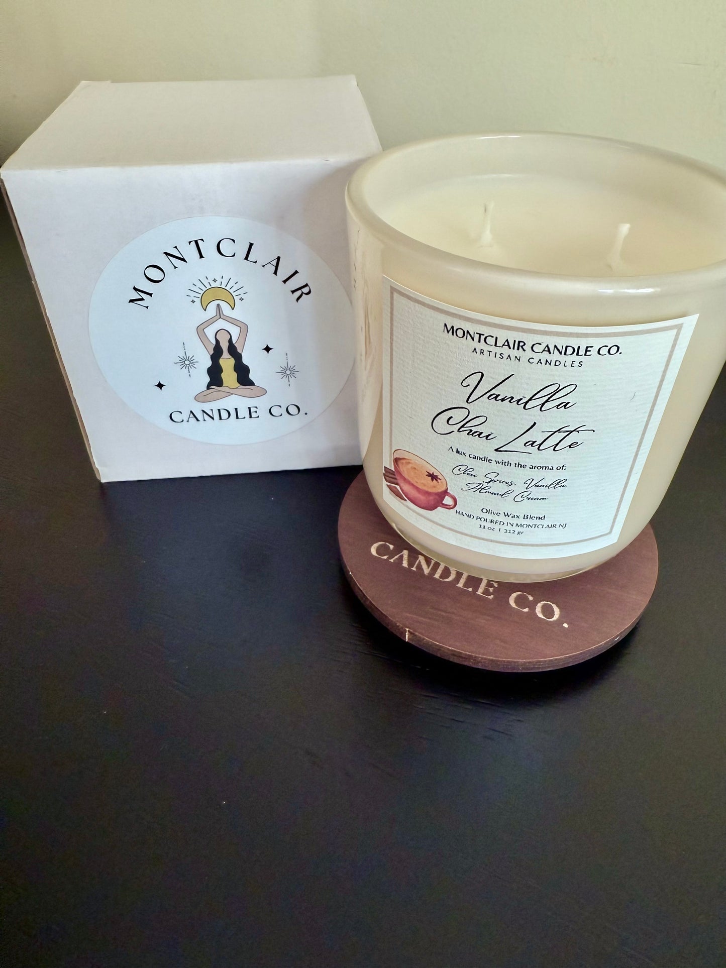 "Vanilla Chai Latte" Luxe Olive Coconut Wax Candle | 11 oz
