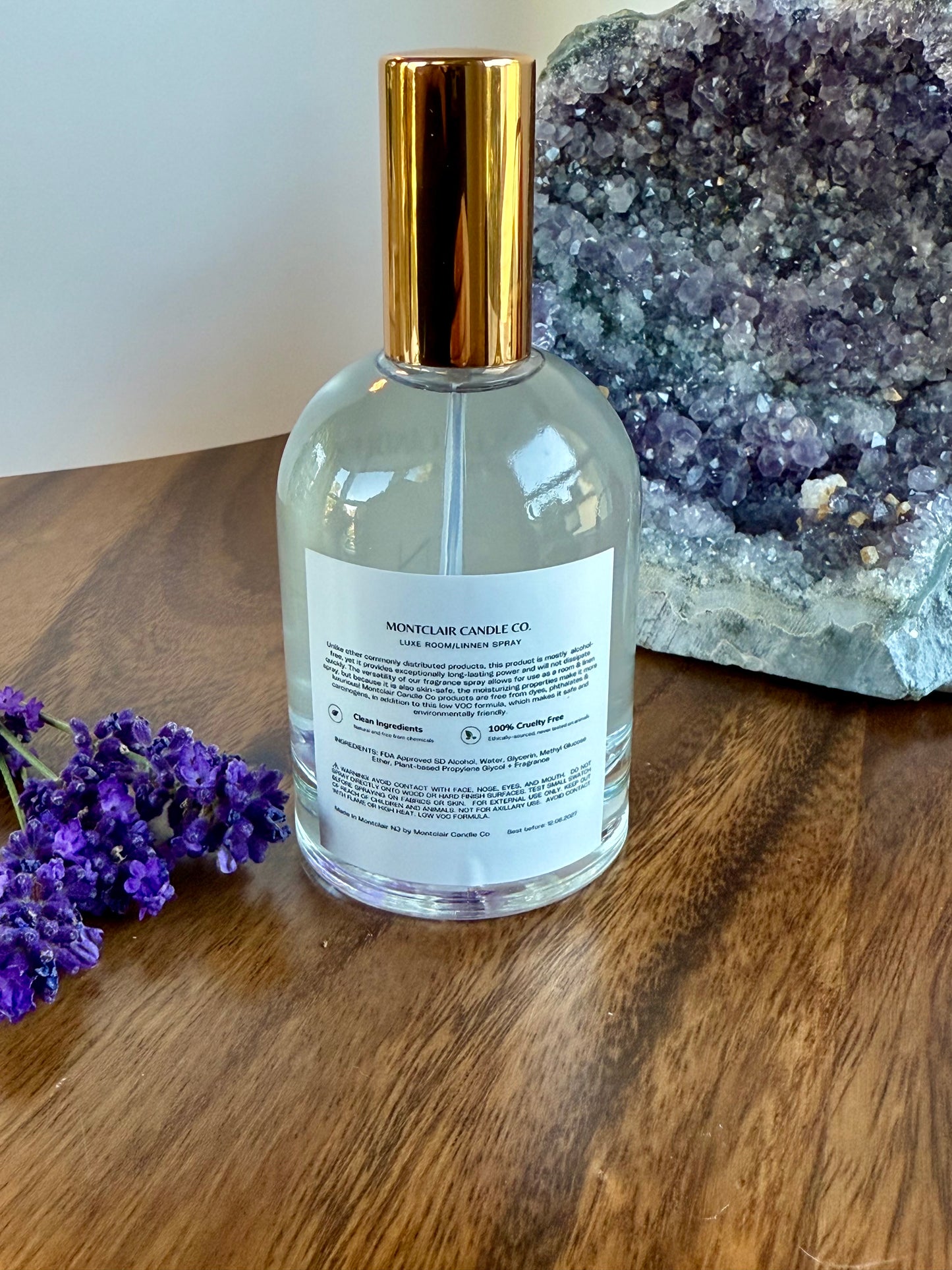 "Zen Moments" Crystal Infused Room Spray | Reiki Pillow Spray with Amethyst | 100 ML