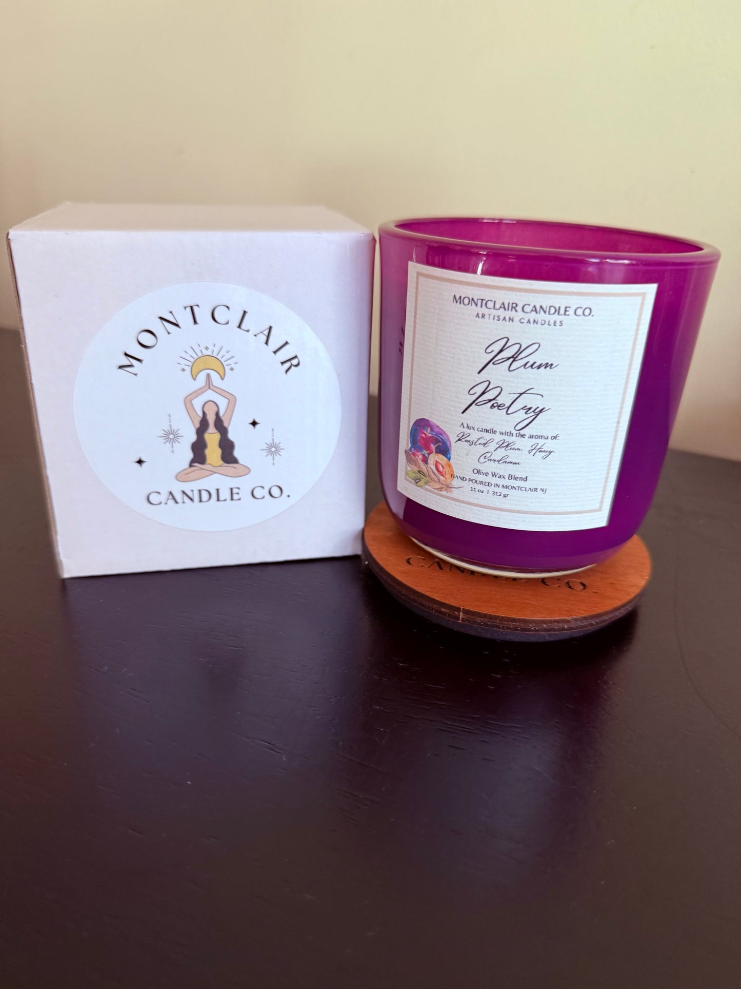 "Plum Poetry" Luxe Olive Coconut Wax Candle | 11 Oz