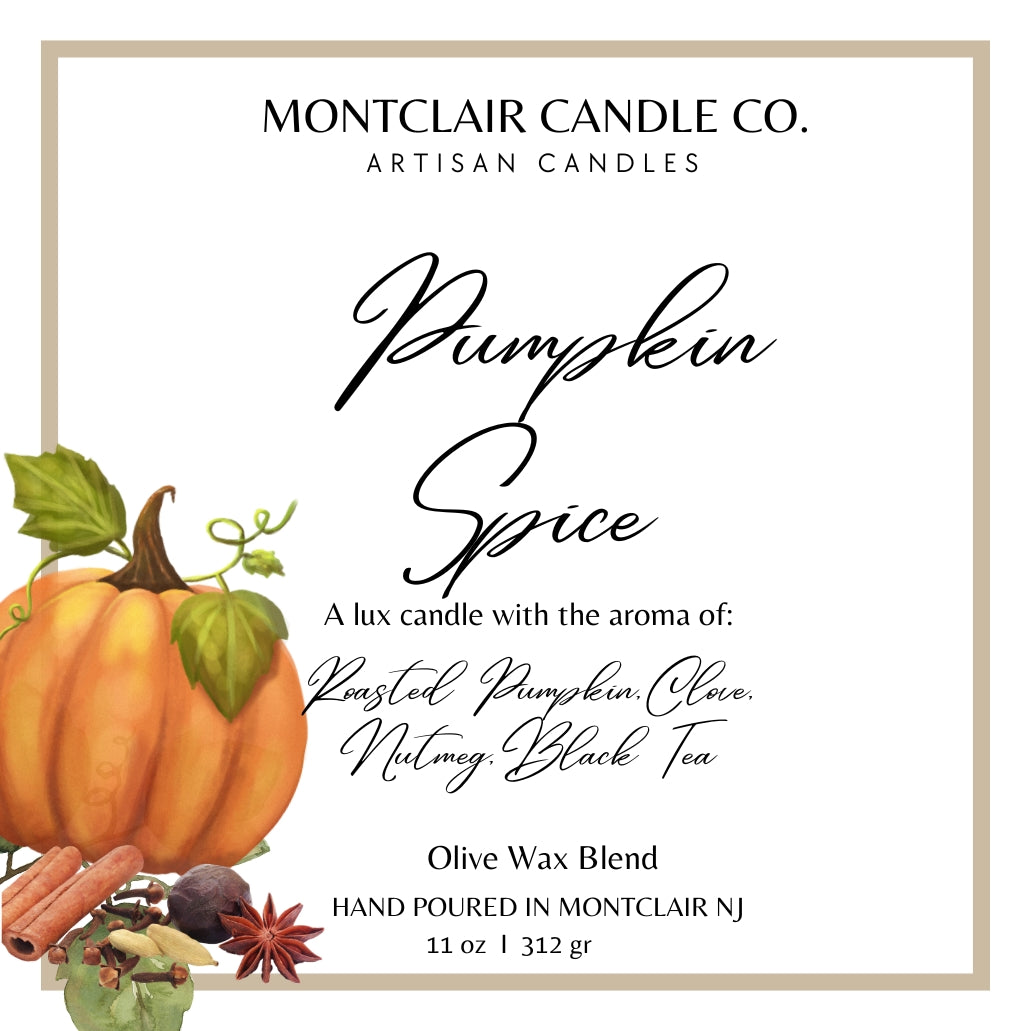 "Pumpkin Spice" Luxe Olive Coconut Wax Candle | 11 Oz
