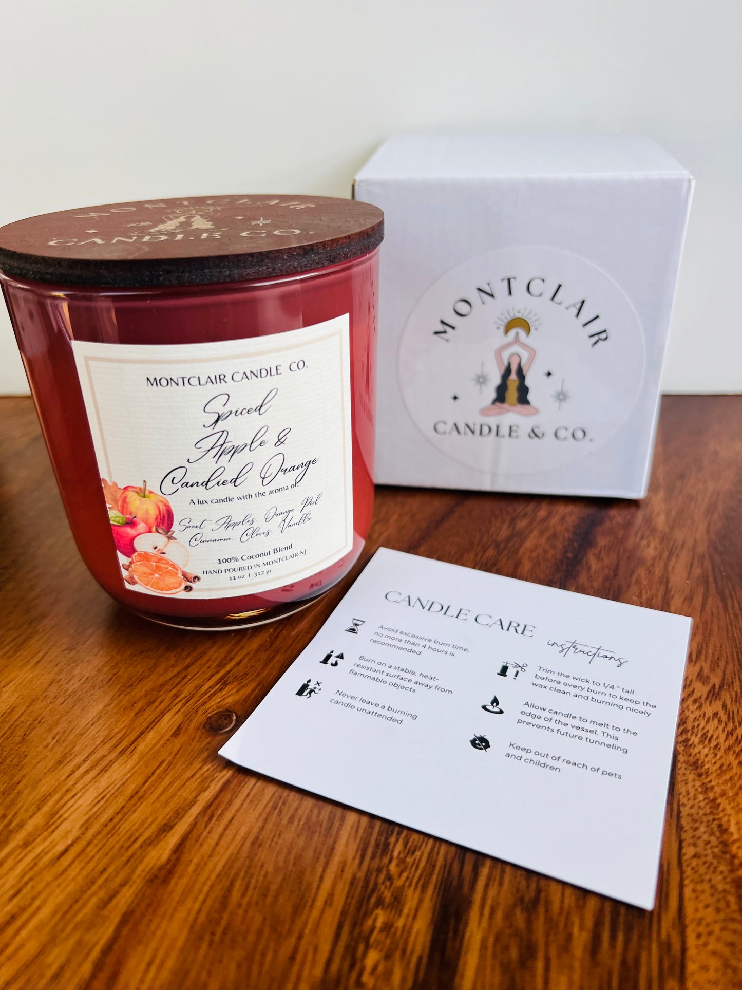 "Spiced Cider Apple Orange" Luxe Olive Coconut Wax Candle | 11 oz