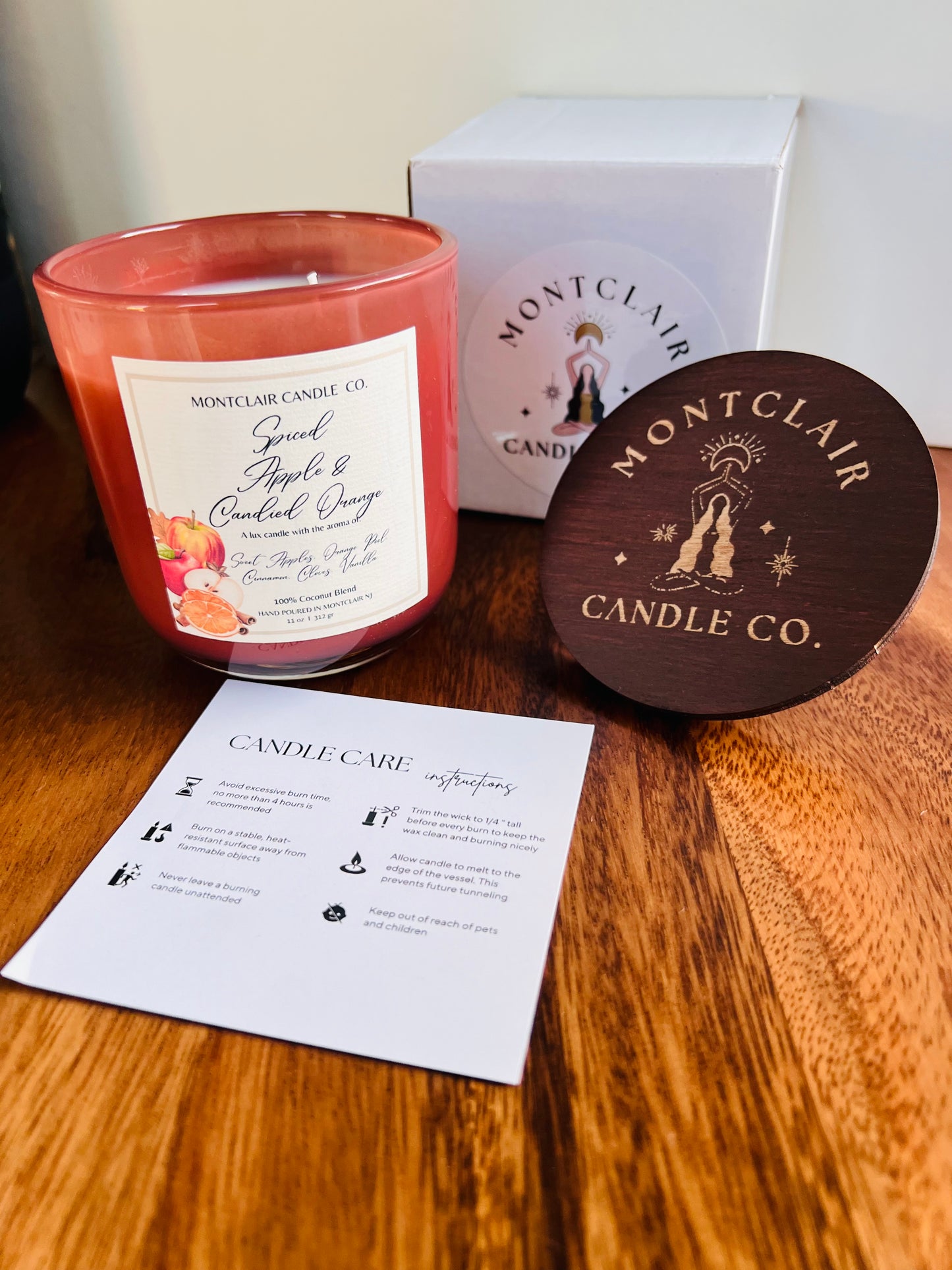"Spiced Cider Apple Orange" Luxe Olive Coconut Wax Candle | 11 oz