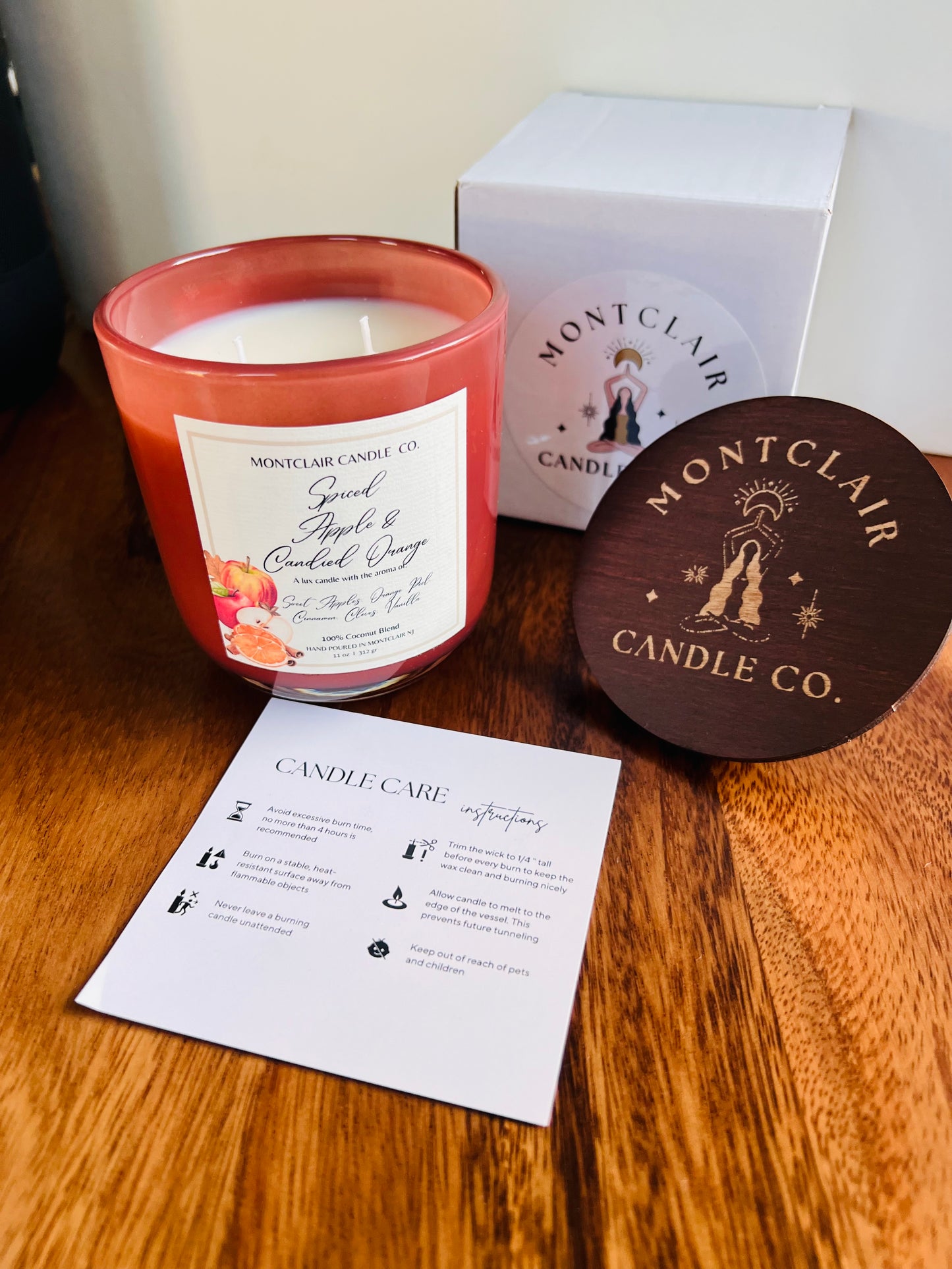 "Spiced Cider Apple Orange" Luxe Olive Coconut Wax Candle | 11 oz