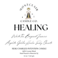 "Healing" Crystal Intention Candle | White Tea Leaves, Bergamot, Jasmine Scented |Olive Wax Blend  | 11oz