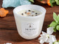 "Healing" Crystal Intention Candle | White Tea Leaves, Bergamot, Jasmine Scented |Olive Wax Blend  | 11oz