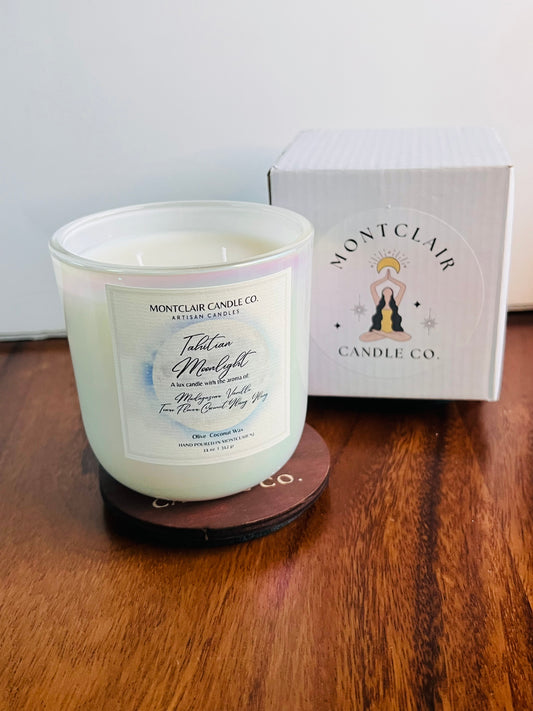 "Tahitian Moonlight" Luxe Aromatherapy Candle | Olive Blend Wax | Summer Limited Edition Candle | 11 oz