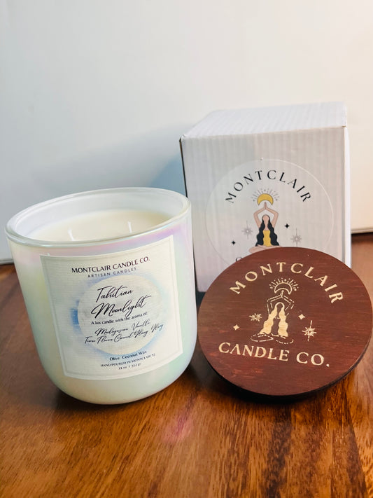 "Tahitian Moonlight" Luxe Aromatherapy Candle | Olive Blend Wax | Summer Limited Edition Candle | 11 oz
