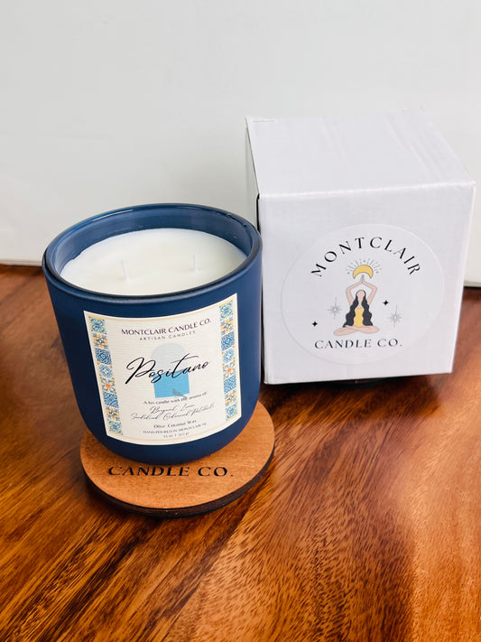 "Positano" Luxe Aromatherapy Candle | Olive Wax Blend Candle | Summer Limited Edition 11 oz