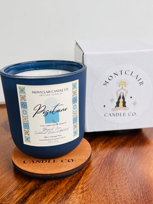 "Positano" Luxe Aromatherapy Candle | Olive Wax Blend Candle | Summer Limited Edition 11 oz