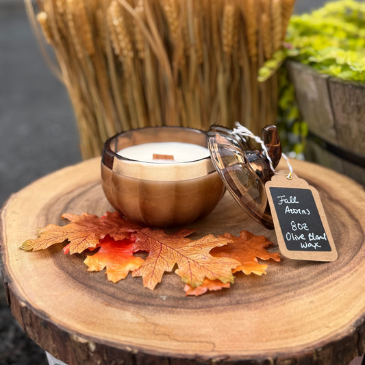 "Fall Acorns" Limited Fall Release Olive Wax Blend 8 oz