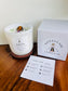 "Focus" Crystal  Intention Candle | Stone Fruit Citrus Scented | Olive Wax Blend | 11oz Candle