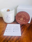 "Focus" Crystal  Intention Candle | Stone Fruit Citrus Scented | Olive Wax Blend | 11oz Candle