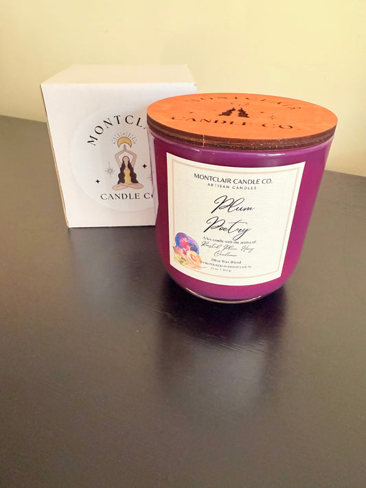 "Plum Poetry" Luxe Olive Coconut Wax Candle | 11 Oz