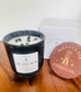 "Protection" Crystal Intention Candle | Palosanto, Sage Scented | Olive Wax Blend | 11oz