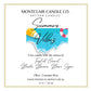 "Summer Vibes" Scented  Luxe Aromatherapy Candle | Olive Wax Blend | Summer Limited Edition Candle | 11 oz