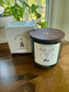 "Wise One" Crystal  Intention Candle |  Cinnamon,  Bergamot, Cedarwood, Sandalwood | Olive Wax Blend | 11 oz Candle