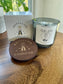 "Wise One" Crystal  Intention Candle |  Cinnamon,  Bergamot, Cedarwood, Sandalwood | Olive Wax Blend | 11 oz Candle
